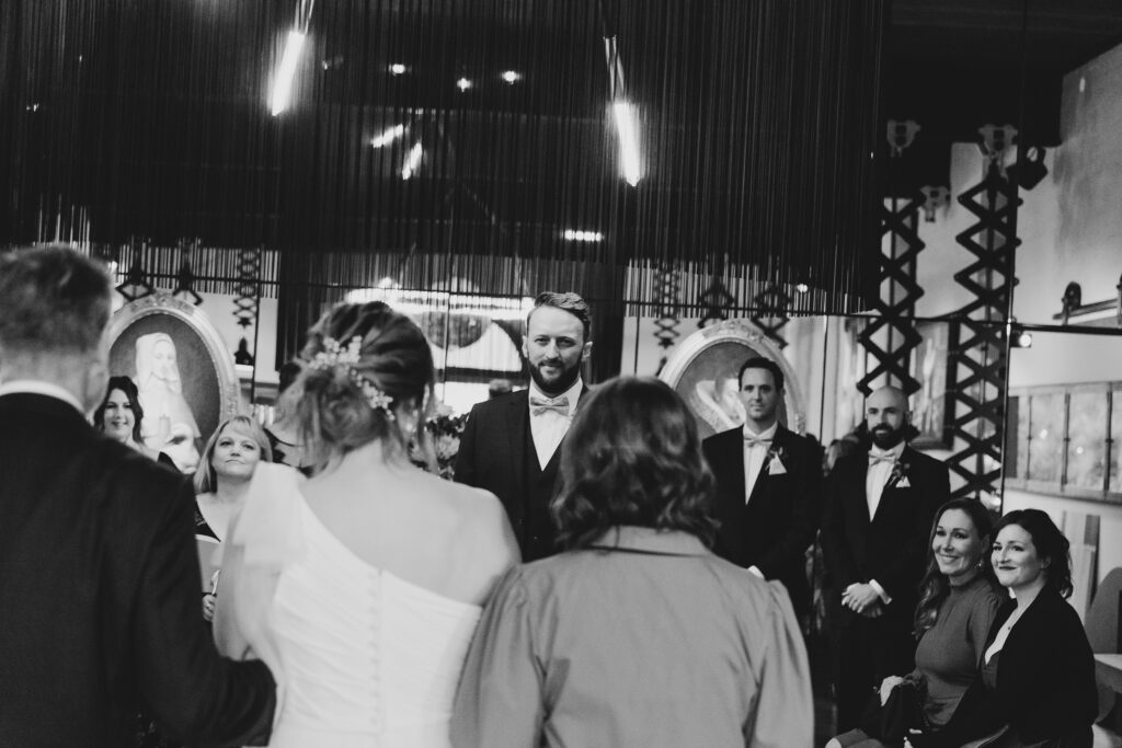 Wedding ceremony in winter at Projekt 3488