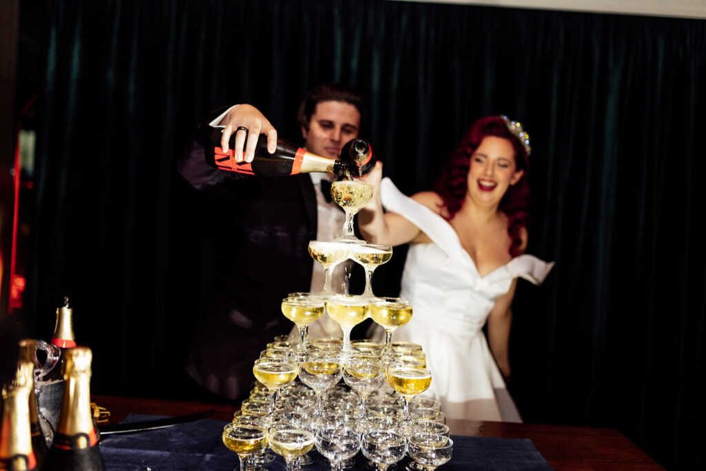 Nick and Noras cocktail bar, for a intimate wedding in Melbourne. Fun reception. Fun party wedding. candid wedding reception photos.