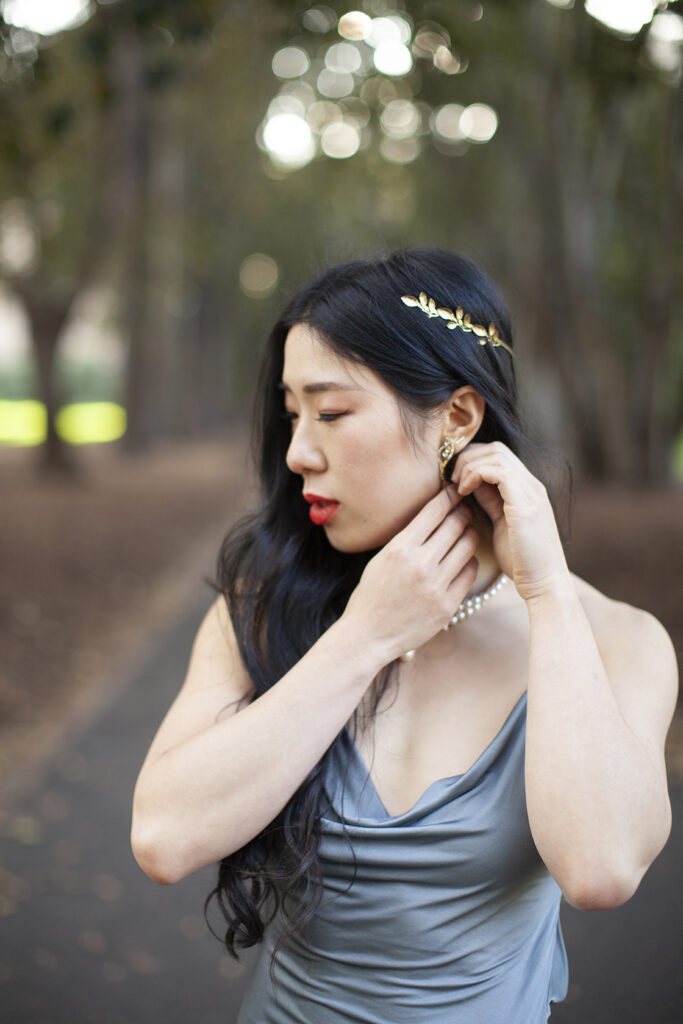 A Melbourne Elopement followed by a  Panama Dining Room Wedding. a Couple having wedding photos in Treasury gardens