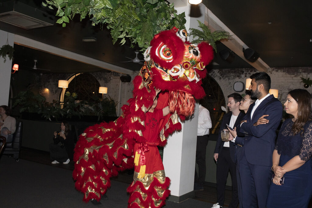  a Lion Dance at Panama Dining room