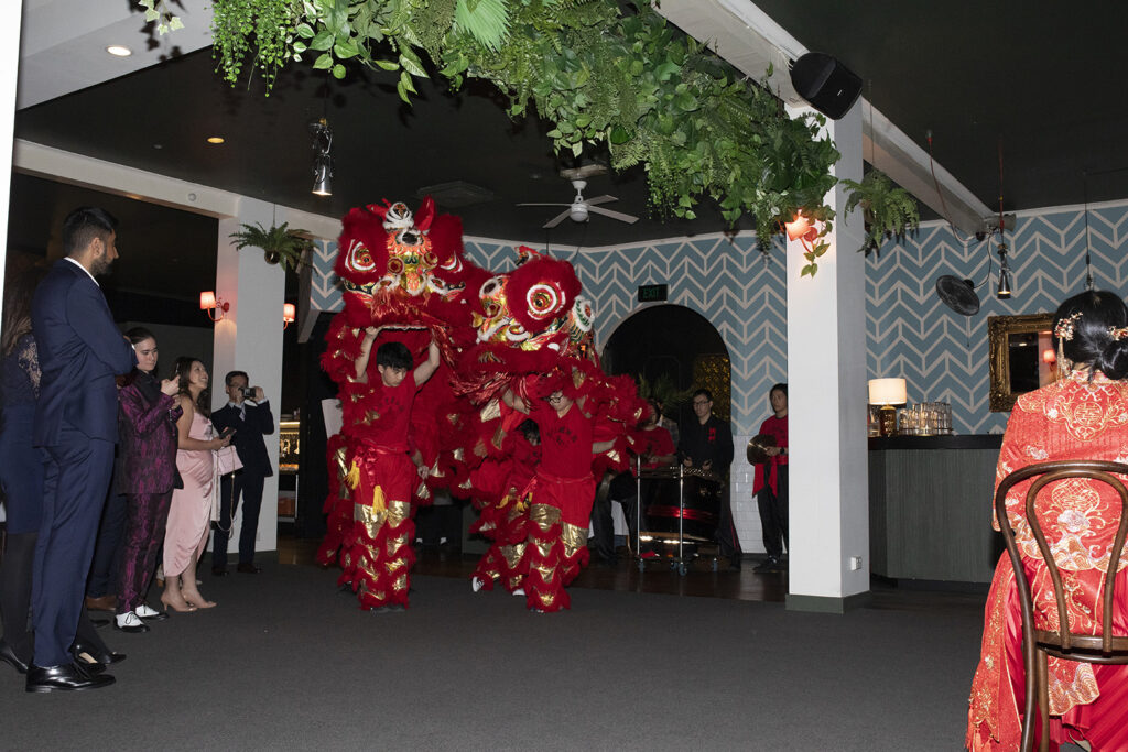  a Lion Dance at Panama Dining room