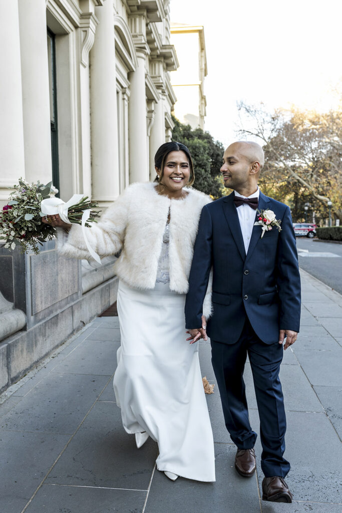 Victorian Marriage Registry Photos a gorgeous couple celebrating their marriage in the Melbourne city