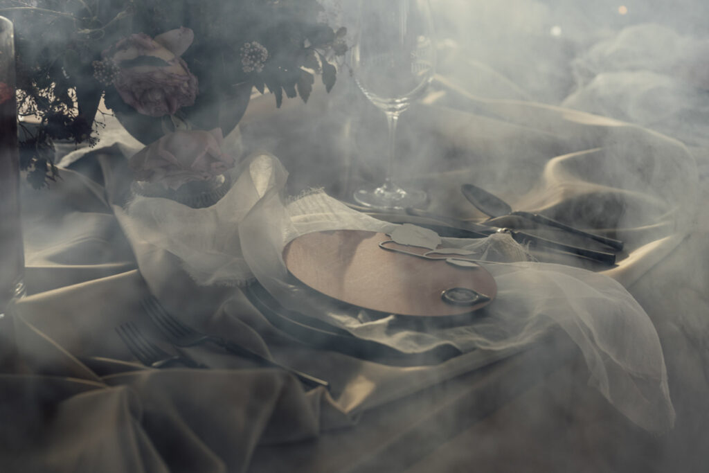 table decoration and Styling at Scrub Hill Wedding venue in Dayelsord. Macedon Ranges Wedding photogrpaher.