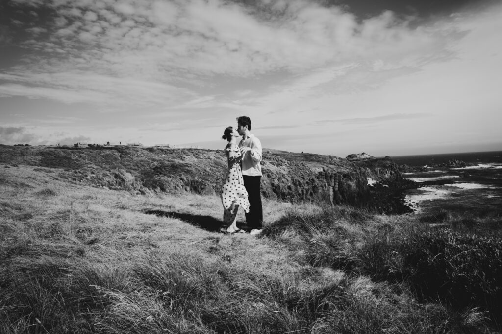 Melbourne Proposal Photography, Phillip Island proposal. Engagement photos in Phillip Isnad. Phillip Island. Proposal in Melbourne. Cinimatic photography.