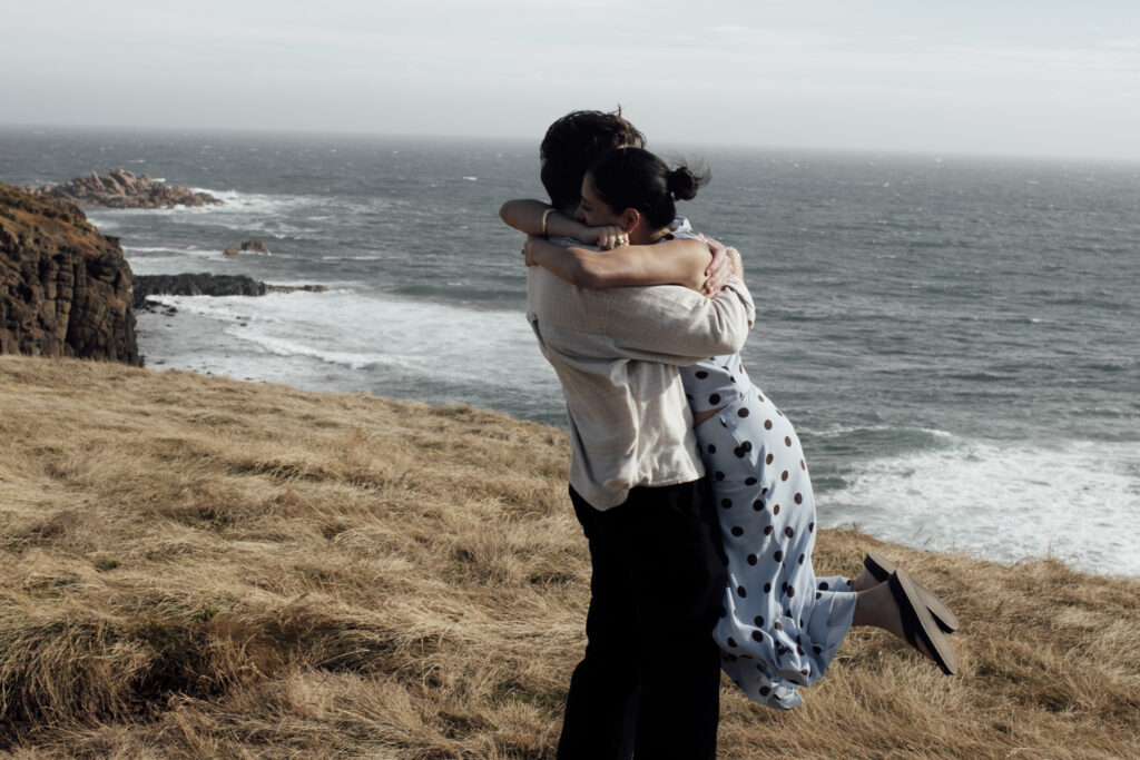 Melbourne Proposal Photography, Phillip Island proposal. Engagement photos in Phillip Isnad. Phillip Island. Proposal in Melbourne. Cinimatic photography.