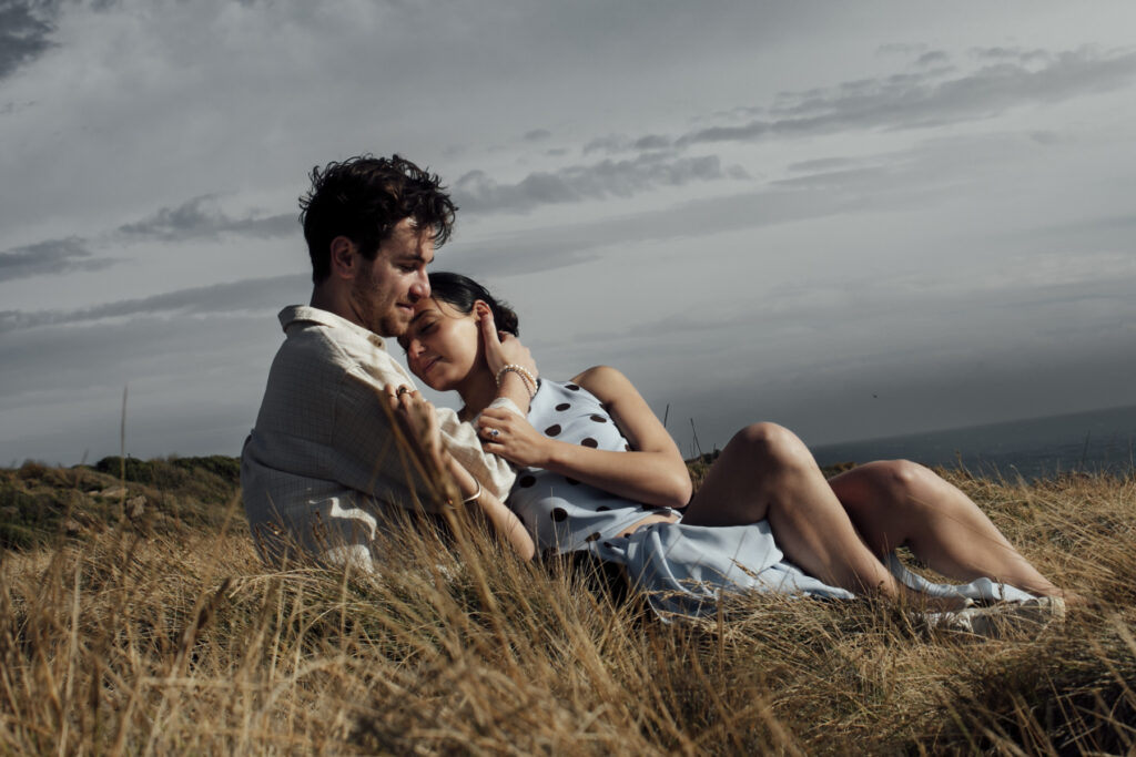 Melbourne Proposal Photography, Phillip Island proposal. Engagement photos in Phillip Isnad. Phillip Island. Proposal in Melbourne. Cinimatic photography.
