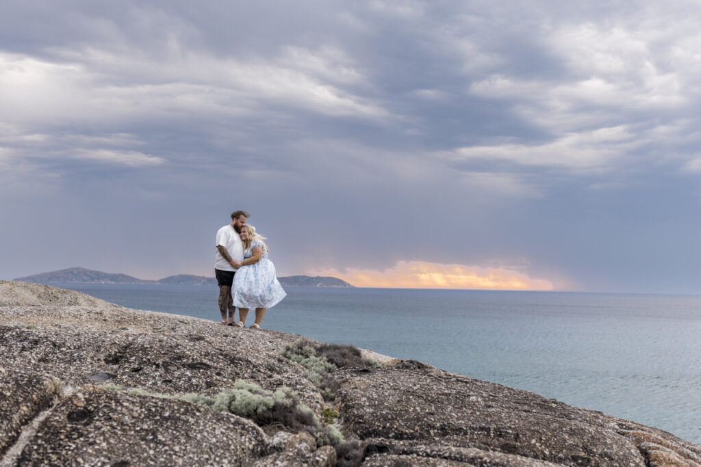 Wilsons Prom. Melbourne Proposal photographer. Wilsons prom photography. Engagement photos Wilsons Prom. Melbourne engagement photos. Stormy weather photos.