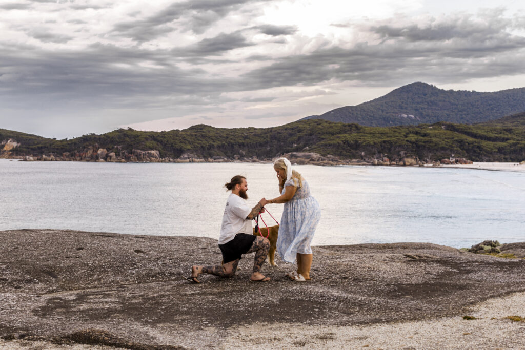 Proposal photography at Wilsons Prom