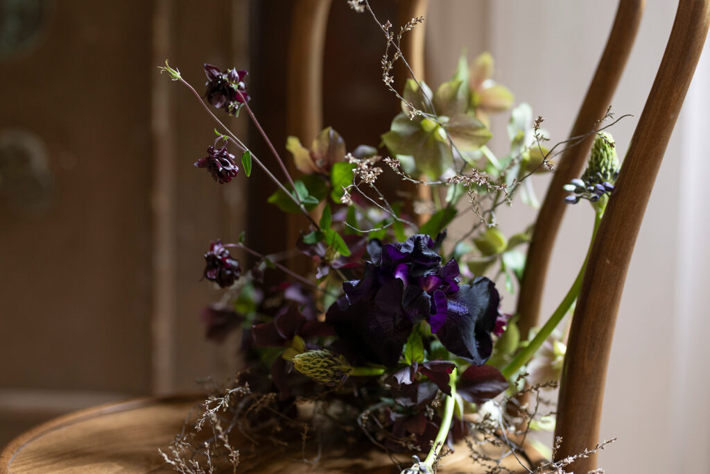 Beautiful flowers from Larkspur Flowers. The flowers are wild and beautiful and soft looking. 