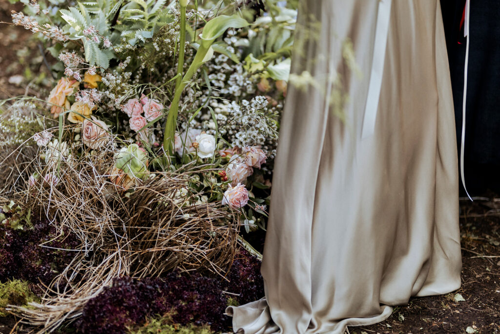 Beautiful flowers from Larkspur Flowers. The flowers are wild and beautiful and soft looking. 